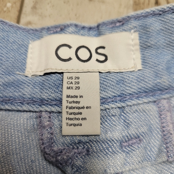 29 COS High Waisted Soft Blue Denim Shorts - Picture 6 of 7